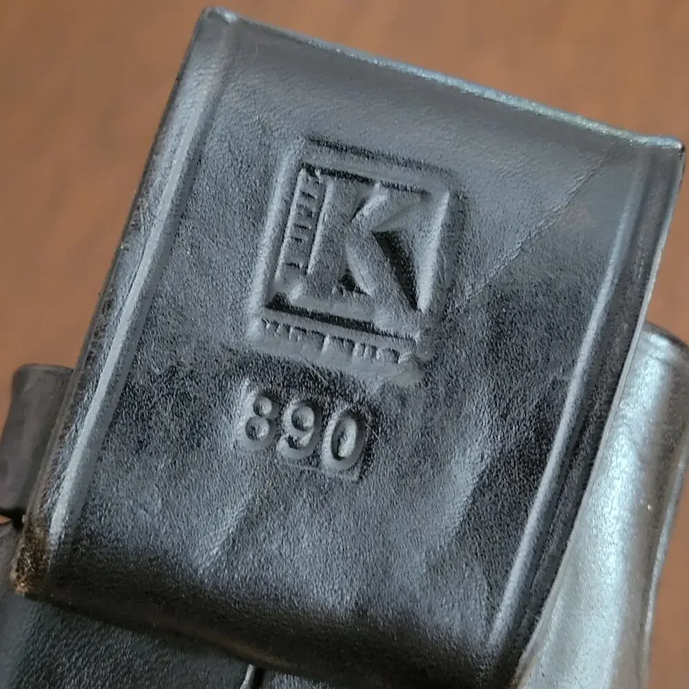 Triple K 890 Black Leather Radio Holster. Pre-owned, good shape.